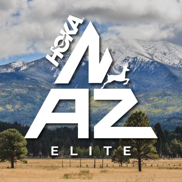 NAZ Elite logo over a photo of Flagstaff's San Fransisco Peaks